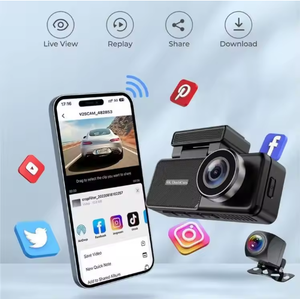 Telecamera per Auto 4K <span class=keywords><strong>2026</strong></span>, Mini <span class=keywords><strong>DVR</strong></span> con Wi-Fi, Doppia Lente Anteriore e Posteriore, Visione Notturna, Controllo App, Sensore G - Product Image 3