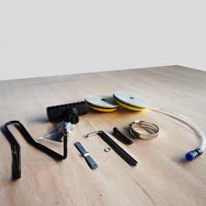 Ensemble de meuleuses à béton manuelles SFJX 220V Noir avec système d'extraction des poussières et accessoires - Product Image 1