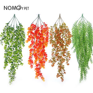 NOMOY PET Reptilien pflanzen, <span class=keywords><strong>Terrarium</strong></span> Hängende Pflanzen reben Künstliche Blätter Reptilien haut, Leopard Gecko Tank Zubehör - Product Image 2