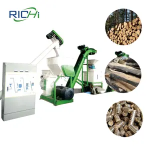 Indonesia Complete Wood Pellet Production Line Biomass Fuel Making Pellet For Sale