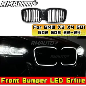 กระจังหน้า LED สำหรับรถแข่ง BMW X3 X4 X3M X4M G01 G02 G08 ปี 2022-2024 ชุดแต่งกันชนหน้า - Product Image 2