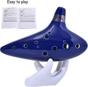 Zelda's Legend Ocarina <span class=keywords><strong>de</strong></span> cerámica <span class=keywords><strong>de</strong></span> 12 Agujeros al por mayor para principiantes con Cancionero y soporte <span class=keywords><strong>de</strong></span> exhibición con - Product Image 5