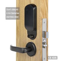 Alta calidad 304 acero inoxidable sin llave electrónico RFID CE FCC certificado SISTEMA DE Hotel cerradura de puerta cerradura de tarjeta cerradura de Hotel inteligente