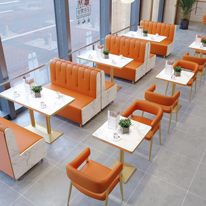 Sillas de Mármol <span class=keywords><strong>para</strong></span> Cafetería y Restaurante, Juego de Mesa de Comedor, Asientos de Cabina, Sofás, Bancos, <span class=keywords><strong>Muebles</strong></span>, Sillas - Product Image 4