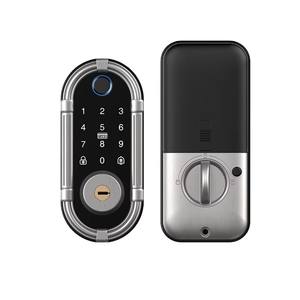 Serrure intelligente Chenzhuo DL10 - Déverrouillage par empreinte digitale et <span class=keywords><strong>carte</strong></span> via l'application Tuya |   Installation facile et simplifiée pour la maison/l'appartement/l'hôtel - Product Image 2