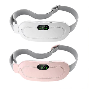 Portable Cordless Rechargeable <strong>Heating</strong> <strong>Pad</strong> <strong>Massager</strong> Belt with Timing Control for Women and Men Menstrual Relief and Waist - Product Image 1