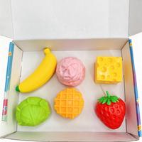Lot de jouets sensoriels croquants et moelleux en forme de fruits et d'aliments, assortiment de jouets anti-stress, pack cadeau, entrepôt USA