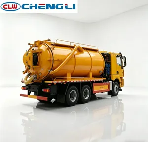 Camion-citerne pour vidange et nettoyage des fosses septiques, camion-citerne pour eaux usées - Product Image 2