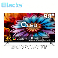 TV Pintar Ultra-tipis LED 98-Inci UHD Backlitght QLED LCD 4K WIFI HDR10 dengan Sistem Android Google Webos untuk Proyeksi & Game