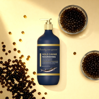 Kit de soin complet pour cheveux secs et frisés : Shampooing, après-shampooing, masque capillaire, sérum, traitement réparateur, caviar d'or, soin nourrissant pour cheveux
