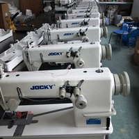 Machine à coudre à grande vitesse JOCKY JK390-2N à 2 aiguilles, point de chaînette, double aiguille