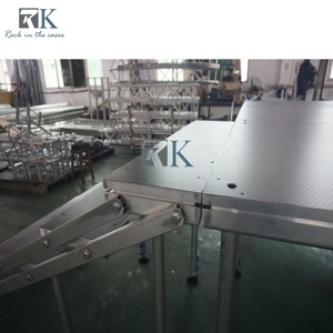 Heavy Duty Adjustable Removable Moving Aluminum Folding Rectangle Portable Event Modular Assembling Stage <b>Platform</b> Stage - Product Image 3