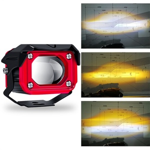 Phare LED laser 3,5'' avec lentille, feux de brouillard LED blancs et jaunes, feux LED pour moto, projecteur LED, phares LED 24V - Product Image 2