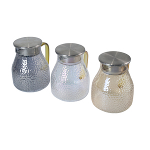 <span class=keywords><strong>Carafe</strong></span> à thé <span class=keywords><strong>en</strong></span> <span class=keywords><strong>verre</strong></span> alvéolé <span class=keywords><strong>sans</strong></span> plomb, avec couvercle filtrant <span class=keywords><strong>en</strong></span> acier inoxydable, pour la restauration et l'approvisionnement <span class=keywords><strong>en</strong></span> thé - Product Image 3