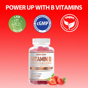 Vegan Adulto Vitamina B Complesso Gummy Candy prodotto di bellezza per adolescenti in polvere compresse forme di dosaggio sicuro per neonati donne in gravidanza - Product Image 4