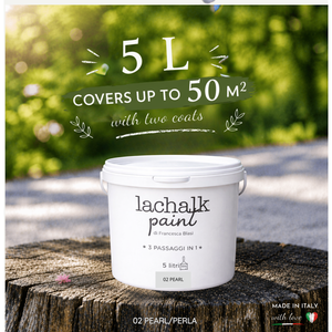 02 PEARL 5 lt LaChalk the evolution of <b>chalk</b> paint Where <b>chalk</b> meets resin: Hybrid <b>Chalk</b> Resin Paint made in Italy - Product Image 2