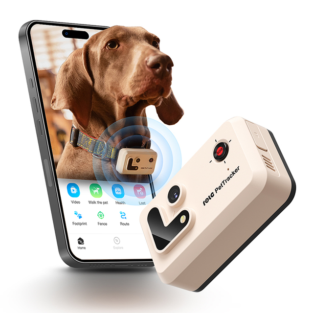 Low MOQ Pet Smart Camera Tracker Advanced Multi-Functional Pet 4G GPS tracker Collar Camera for Dogs Pet Cats Live Videos