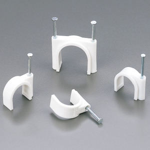 Abrazadera de tubo de PVC, gancho de soporte de tubo de electricista circular de 16/20MM, clavos de <span class=keywords><strong>acero</strong></span> de nailon, Clips de Cable de línea, soporte fijo de pared - Product Image 6