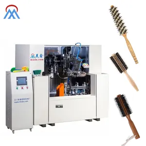 Meixin automatico 5 assi 2 macchina per la produzione di spazzole per capelli macchina automatica per forare e spazzole per scopa macchina