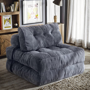 Sofá Cama Plegable de Franela de Lujo, Compacto y Ligero, Ideal para Siestas, Sofá Reclinable Individual, Sofá <span class=keywords><strong>Estrecho</strong></span> - Product Image 2