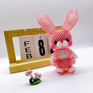 Factory <b>Customized</b> Cute Big Bunny Home Decoration Kids Girl Birthday Gifts Graduation Gift Handmade Rabbit <b>Keychain</b> for Souvenir - Product Image 6