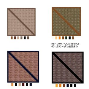 Sciarpa triangolare multifunzionale 60x135 cm per uso esterno con diversi colori disponibili - Product Image 1