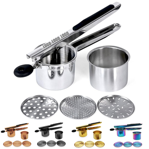 Outils pour fruits et légumes <span class=keywords><strong>Presse</strong></span> à pommes de terre manuelle professionnelle à usage intensif <span class=keywords><strong>Presse</strong></span>-purée à pommes de terre en acier inoxydable 3 en 1 - Product Image 1