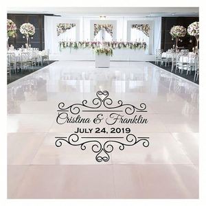 Vinilos Decorativos Personalizados para Pista de Baile de Boda, Adhesivos Decorativos para Boda, Letras de Regalo, Monograma de Novios - Product Image 1