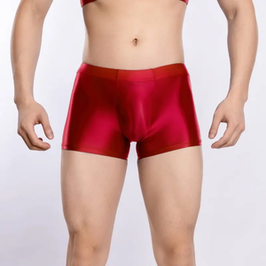 Brillant Soyeux Transparent Hommes Brillant Boxer Slip <span class=keywords><strong>De</strong></span> <span class=keywords><strong>Bain</strong></span> Sous-Vêtements Sous-Vêtements Pool Party Beach Wear Pantalon Boxer - Product Image 6