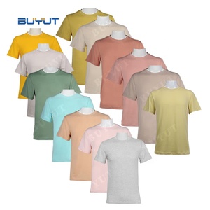 Factory Direct Promotion Bulk Order Pastel Colors Low Price Unisex Polyester Cotton Feel Blank Sublimated Tee Shirts