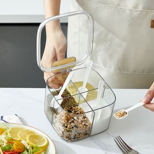 Compartment Partition Design Sealed Bulk Spice Dispenser Storage <b>Box</b> Set - Product Image 6