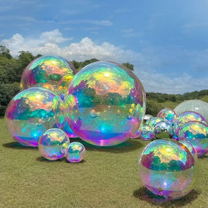 <span class=keywords><strong>Esfera</strong></span> Inflable de PVC Plateada Brillante Multicolor, Resistente a la Intemperie, <span class=keywords><strong>para</strong></span> Eventos Comerciales y Centros, Bola de <span class=keywords><strong>Discoteca</strong></span> Navideña - Product Image 2