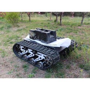Plateforme de châssis de robot tout-terrain avec capacité de charge de 100 kg, châssis à chenilles en acier et caoutchouc, châssis à chenilles pour robot industriel sans pilote - Product Image 1