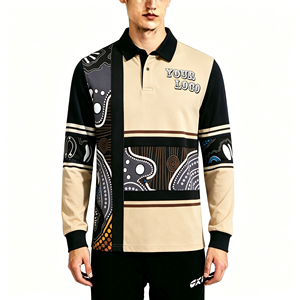 Custom 350gsm Heavy Weight Yarn Dyed Knitted Striped Rugby Jersey Cotton School <strong>Leaver</strong> Year12 Graduation Rugby Polo <strong>Shirt</strong> - Product Image 1