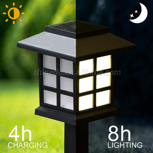 Lampes solaires à piquet paysager, étanches, lumière LED solaire RGB, lampe solaire extérieure, chemin de jardin, pelouse - Product Image 5
