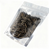 Sachet Doypack en PET transparent avec dos argenté et fermeture éclair refermable, en feuille d'aluminium, pour salades, sucettes, noix, aliments pour bébés, plastique
