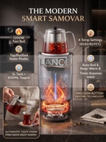 LANCO 3L Distributeur d'eau domestique, Samovar, Bouilloire à thé, Chauffe-eau, Machine à thé turque, Fonction maintien au chaud, Bouilloire électrique numérique