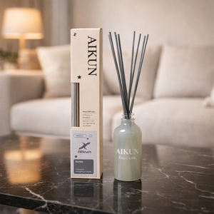 Coffret Cadeau Diffuseur de Parfum Aikun Luxe Multi-Styles avec Bouteille en Verre et Bâtonnets en Fibre pour la Vente au Détail de Parfums d'Ambiance - Product Image 1