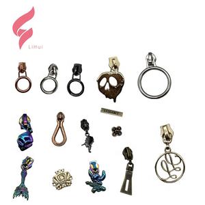 LiHui – pinces à gâchette personnalisées populaires de haute qualité, quincaillerie métallique, logo or rose, tirettes de <span class=keywords><strong>fermeture</strong></span> éclair pour vêtements ou sacs à main - Product Image 6