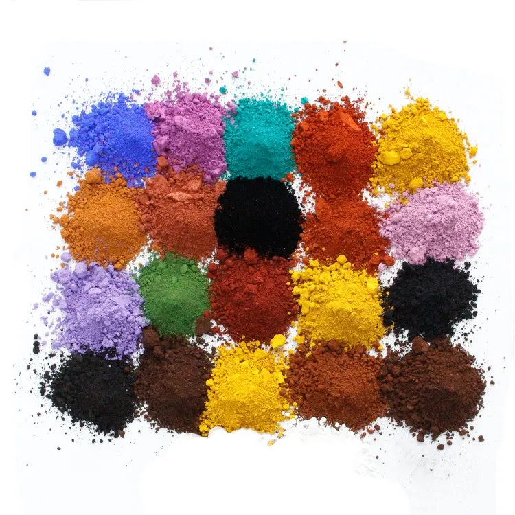 Industrial grade iron oxide red/yellow/black/green/blue iron oxide pigment for brick concrete pigment best price