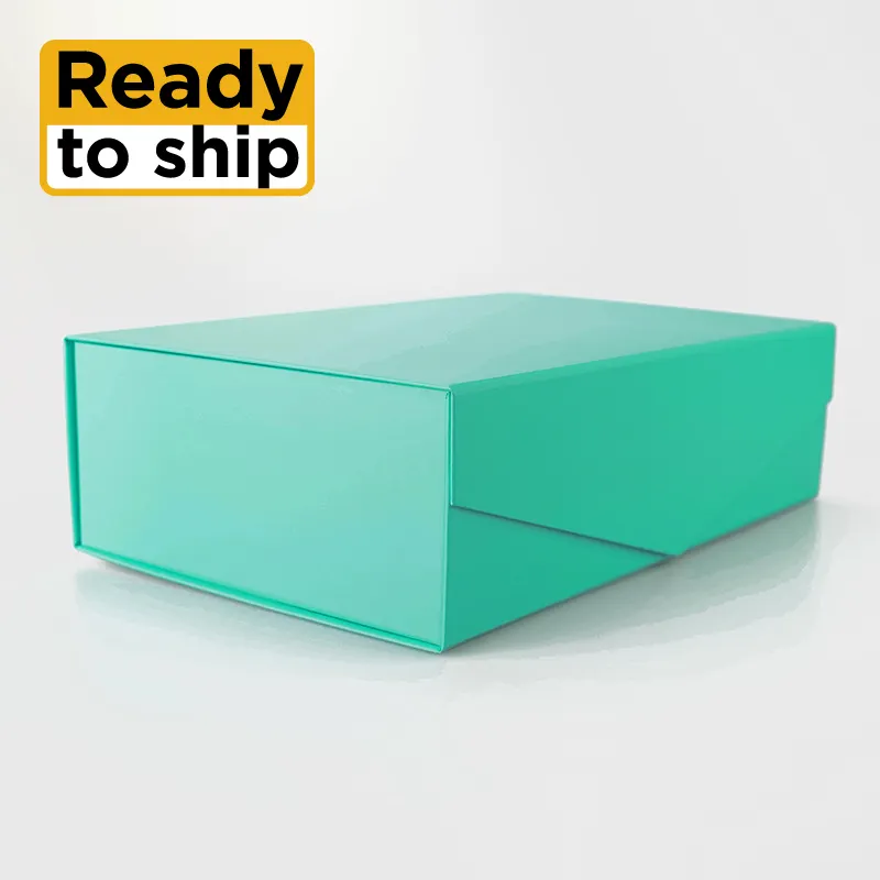 31*20*10cm Luxury green foldable product box for products