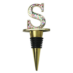 S Shaped Metal Wine Stopper With Gold Letter Sealing For Red Wine Bottles - Product Image 3