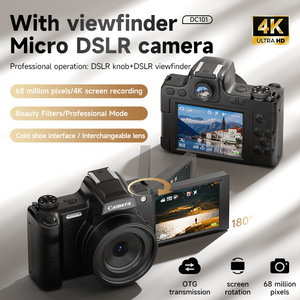 <span class=keywords><strong>Appareil</strong></span> <span class=keywords><strong>photo</strong></span> hybride <span class=keywords><strong>reflex</strong></span> numérique haute définition DC101 avec capteur CMOS, vidéo 4K/1080p, stabilisation électronique, filtre beauté et écran inclinable - Product Image 1
