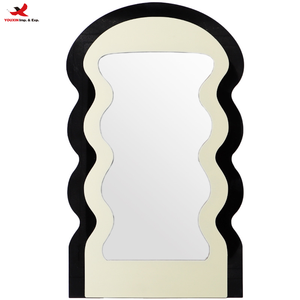 Single-Sided Wave Frame Desktop <b>Mirror</b> Bedroom Entrance Table Decorative Purpose Cosmetic <b>Mirror</b> GZ RTS Bulk Mixed Order - Product Image 1