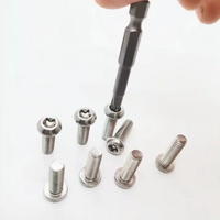 Baut Kepala Tombol Torx Baja Tahan Karat 304 Pabrik M5 M6 M8 Model Anti Maling Tersedia untuk Semua Standar yang Tersedia
