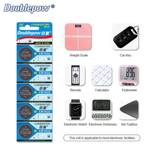 ダブルポウ3V CR1632 120mAリチウムコインボタンセルウォッチバッテリー一次電池玩具家電家電 - Product Image 5