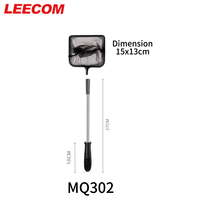 Épuisette à poisson en plastique LEECOM à long manche pour aquariums et bacs, écologique, facile à nettoyer, ultra-silencieuse, durable, pour petits poissons
