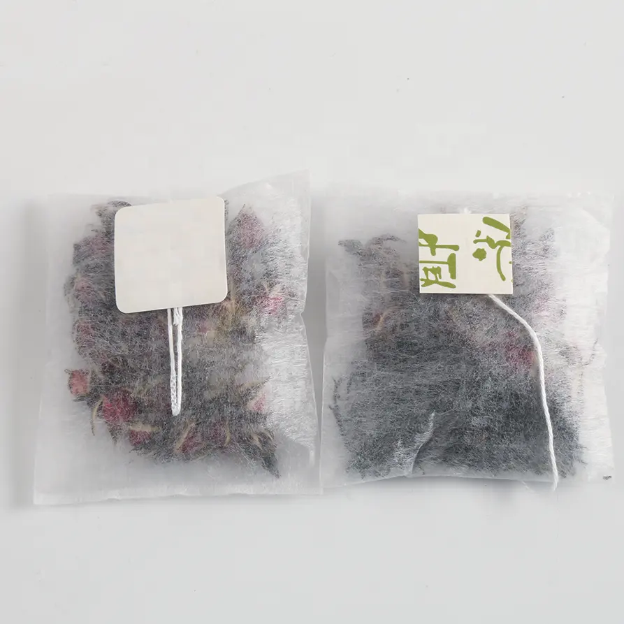 Оптовая продажа, китайский смешанный травяной чай, пакет, органический листовой чай с розовыми лепестками и сушеным лимоном, фруктовый чай