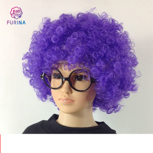 FURINA 2025 morbidi appassionati di calcio <span class=keywords><strong>parrucca</strong></span> quotidiana Cosplay arcobaleno Afro Curl Party pagliacci <span class=keywords><strong>parrucca</strong></span> Cosplay per Halloween - Product Image 5