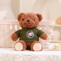 Nouveau personnalisé ours en peluche jouet voiture Logo pull ours poupée cadeau ours en peluche jouet